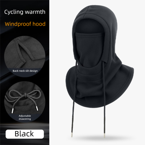 Autumn Winter Cold-proof Warm Face Mask Quick-dry Motorcycle Helmet Inner Hood Fleece Riding Windproof Neck Warmer Hat_desvips.com
