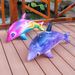 Galaxy Inflatable Dolphin Flying Fish Giant Glow In The Dark Party Decorations For Indoor Outdoor Events_desvips.com
