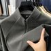 2025 Autumn Winter Double-Sided Fleece Half-Zip Long Sleeve Sweatshirt Simple Casual Warm Base Shirt T-Shirt Men's_desvips.com