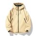 Autumn And Winter Mens Outdoor Sports Trenchcoat Windproof Waterproof Snow Mountain Ski Simple Solid Color Couple Jacket_desvips.com