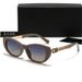New High-end Metal Chain Fashionable Personalized Polarized With Small Frame Cat Eye Trendy Women's Sunglasses 5129_desvips.com