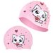 Children's Unisex Cartoon Silicone Non-Tightening Swim Cap Printed Fashion High Elastic Training Swimming Supplies_desvips.com