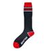 Nylon Striped Tall Football Socks Sport Wear Wicking Black With Trend Base Stockings_desvips.com