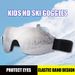 Children's Single-layer Skiing Glasses High-definition Colorful Snow Riding Windproof And UV Resistant Goggles_desvips.com