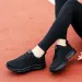 Black Non Slip Women's Fashion Lightweight Running Sneakers Breathable Casual Travel Comfortable Shoes For Work_desvips.com
