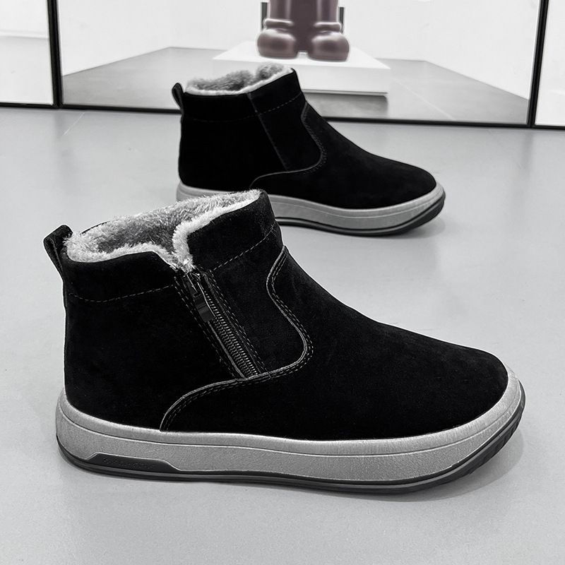 Men's Outdoor High-top Casual Men's Cotton Shoes Are Popular, Winter New Snow Boots Men's Shoes 2025 Fashion Men's Shoes_desvips.com
