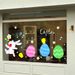 ins Cartoon Rabbit Glass Window Sticker, Easter Decoration For Maternity And Baby Store, Egg Electrostatic Sticker_desvips.com