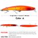 for Bass, Ultimate Lure 11.5cm 10.2g Plastic Bait Minnow Fishing Gear_desvips.com