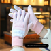 Autumn Winter Gloves For Women, Riding, Driving, Fleece-Lined, Warm, Non-Slip, Outdoor, Travel, Sports_desvips.com