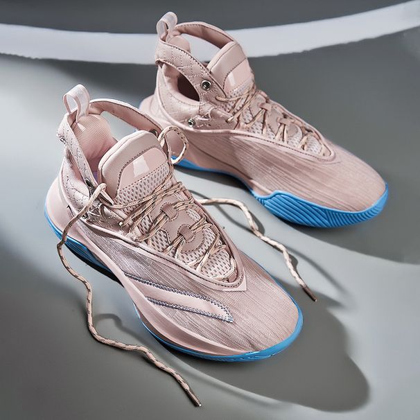 High elasticity basketball shoes men's high-top rebound boots professional carbon board sneakers student cushioning sports shoes_desvips.com