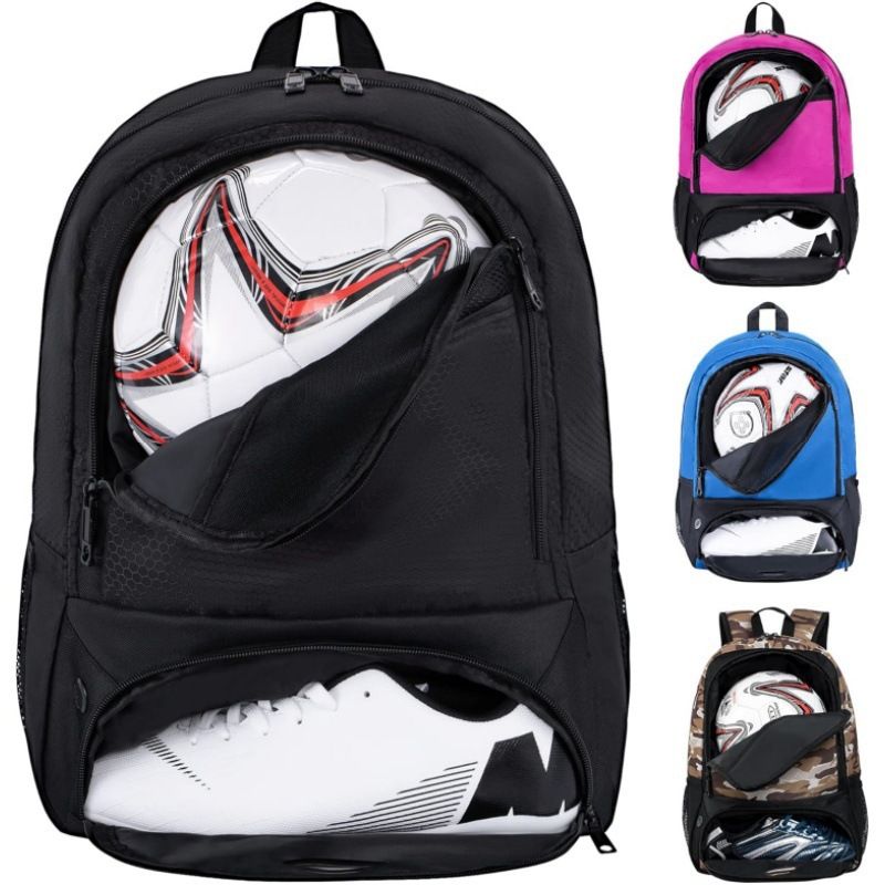 Football Bag, Soccer Backpack, Football, Volleyball And Handball Backpack, Sports Bag With Separate Cleats And Ball Holder_desvips.com