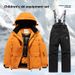 Children's Ski Suit Set Outdoor Snowboard Pants Windproof Warm Cotton Jacket Boys Girls One-Piece Overalls_desvips.com
