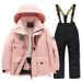 Winter New Children's Suit Set Boys And Windproof Waterproof Jacket Thickened Warm Professional Ski Pants Girls_desvips.com