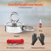 1000 LBS Strong Fishing Magnet Kit Double-Sided Pull Force And Rope Carabiner_desvips.com