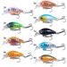 1/8pcs 4g 4.5cm Crankbait Fishing Bait Artificial Hard Baits Crank Lure Set Sinking Minnow Jerkbait Wobbler Fishing Tackle_desvips.com