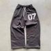 07 Trendy Street Loose Sweatshirt For Men Women, Hip-Hop Sports Zipper Hoodie And Pants Set_desvips.com