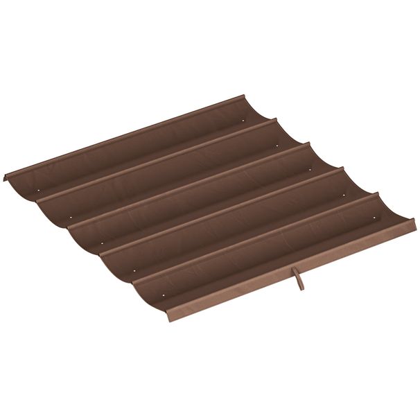 Ersatzdach Für 3 X 3 M Pergola, Einziehbar, Mit Regenabflusslöchern, Wetterfest, Polyester, 250 X 255 Cm Kaffee_desvips.com