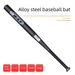 Thickened And Reinforced Matte Alloy Steel Black Rod Iron Car-mounted Self-defense Legal Weapon Baseball Bat_desvips.com