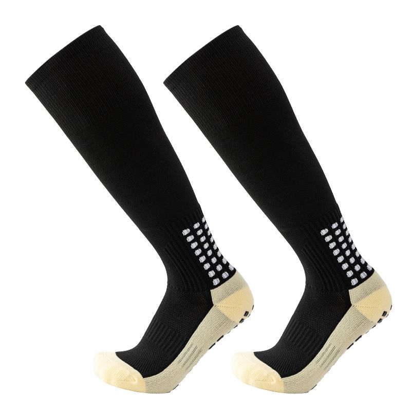 Professional Over-the-Knee Soccer Socks For Men - Anti-Slip Silicone Grip, Breathable Nylon, Thick Terry Cushion, Multi-Color Options For Football_desvips.com