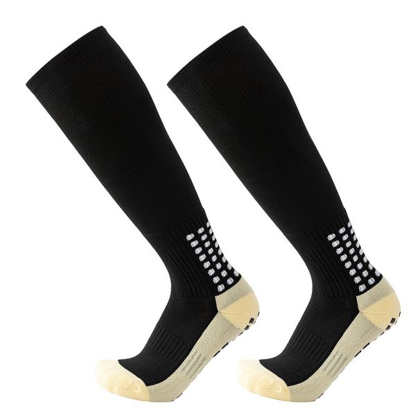 Professional Over-the-Knee Soccer Socks For Men - Anti-Slip Silicone Grip, Breathable Nylon, Thick Terry Cushion, Multi-Color Options For Football_desvips.com