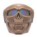 Tactical Motorcycle Goggles For Off-Road Riding – Skull Design, Anti-Fog, Interchangeable Lenses, UV Protection – Unisex For Men & Women_desvips.com