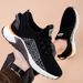 New Men's Casual Summer Simple Black White Fashion Breathable Sneakers 6/8/10cm Invisible Height Increasing Shoes_desvips.com