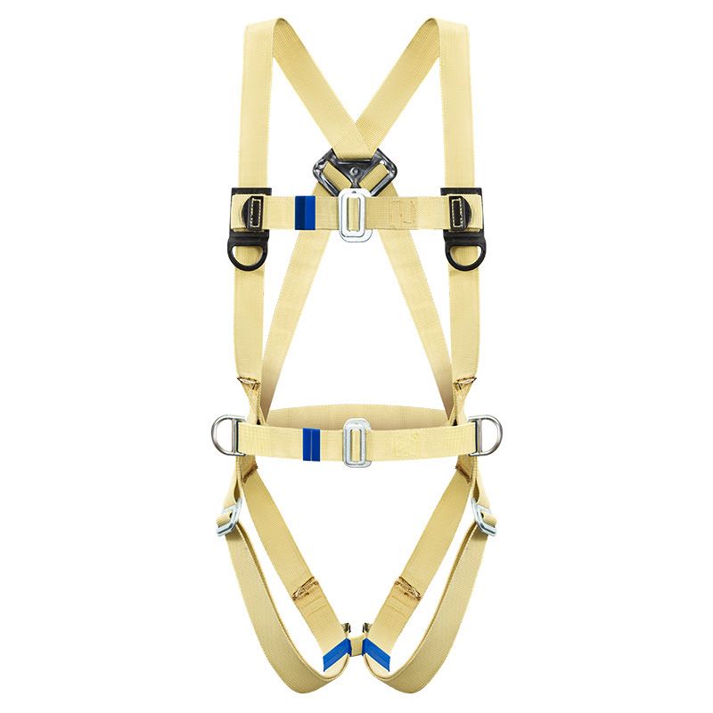 Outdoor Construction Full Body Five-Point Harness High-Altitude Work Anti-Fall Electrician Flame-Retardant Safety Belt_desvips.com