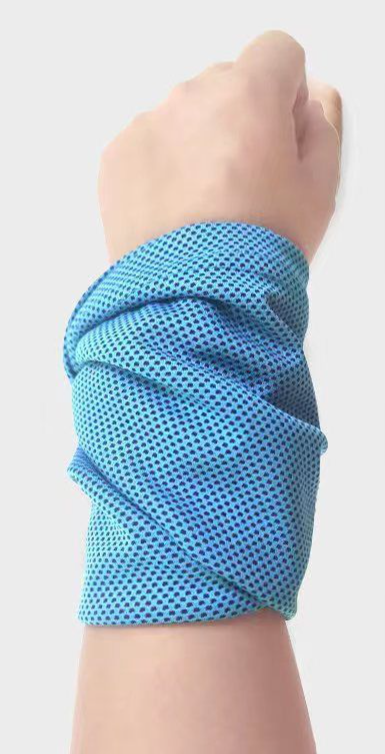 Cross-border Outdoor Sports Running Hiking Fitness Wrist Sweat Towel Breathable Cooling Ice Cool Wristband_desvips.com