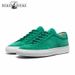 Large Size 45 46 Green Nubuck Genuine Leather Casual Men Solid Lace-Up Round Toe Flat Sneaker Cowhide Fashion Shoes_desvips.com
