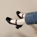 Square Toe High Heels For Women 2025 Spring New One-Strap Mary Jane Simple Elegant Patent Leather Shallow Mouth Single_desvips.com