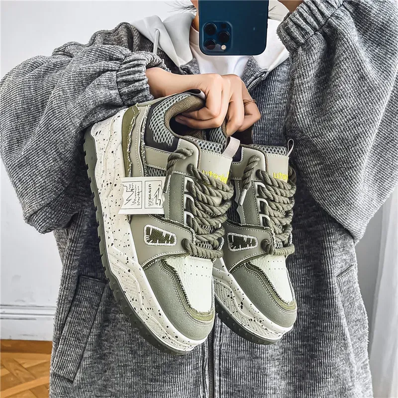 Hot New Hot Free Shipping Designer For Mens Casual Black Green Outdoor Sneakers Sport Shoes_desvips.com