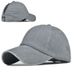 Unbeatable Quality Washed Baseball Ponytail Trendy Curved Brim Duckbill Cap, Spring/summer Women's Outdoor Sports Sun Hat_desvips.com
