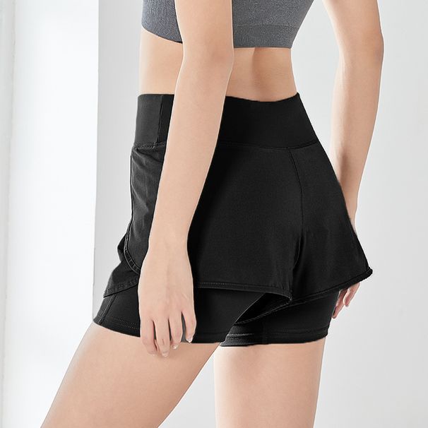 Women's Summer Thin Running Pants Anti-Exposure High Waist Hip-Lifting Elastic Quick-Dry Breathable Two-Piece_desvips.com