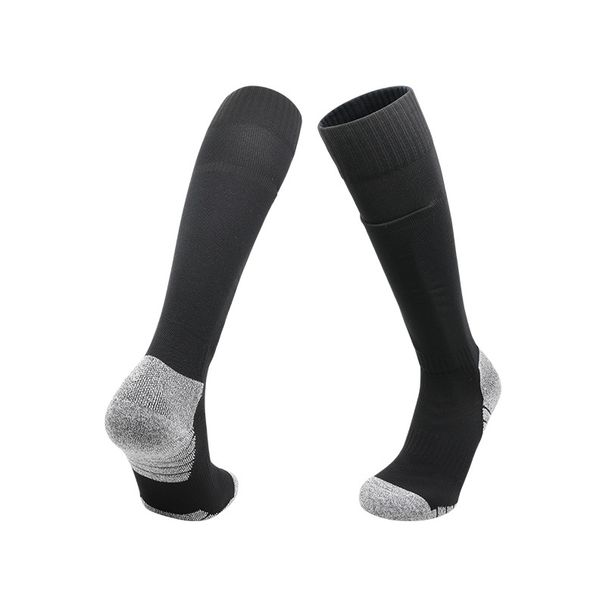 Professional Solid Color Football Socks With Pockets Long Shin Guards Anti Slip Sports & Outdoor_desvips.com