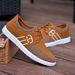 Odorless Slip Resistant Men's Navy Blue Teen Boys Casual Lace Up Canvas Sneakers Cheap Student Shoes Comfortable_desvips.com