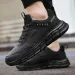 Mens Outdoor Comfortable Versatile Hiking Shoe Black Dirt Resistant Fashionable Minimalist Non Slip Jogging Walking_desvips.com