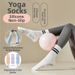 Women's Non-Slip Yoga Socks Pilates Dance Long Socks Thin Silicone Spring Autumn Style Fitness Body Building Sports_desvips.com
