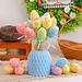 New Easter Pattern Printed Foam Decorations, Holiday Simulation Egg Inserts For Scene Arrangement_desvips.com
