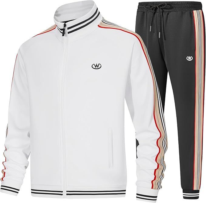 Men's Lightweight Running Jacket & Pants Set - Breathable Polyester Workout Outfit For Jogging, Gym & Casual Wear (8 Colors, S-5XL)_desvips.com