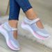 Women's spring and summer new foreign trade wedges and Velcro casual large size sports shoes for women_desvips.com
