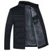 Puffer Plush Thickened Parkas Stand Collar Jacket Men's Winter Warm Thick Zipper Coat Padded Overcoat For Men_desvips.com