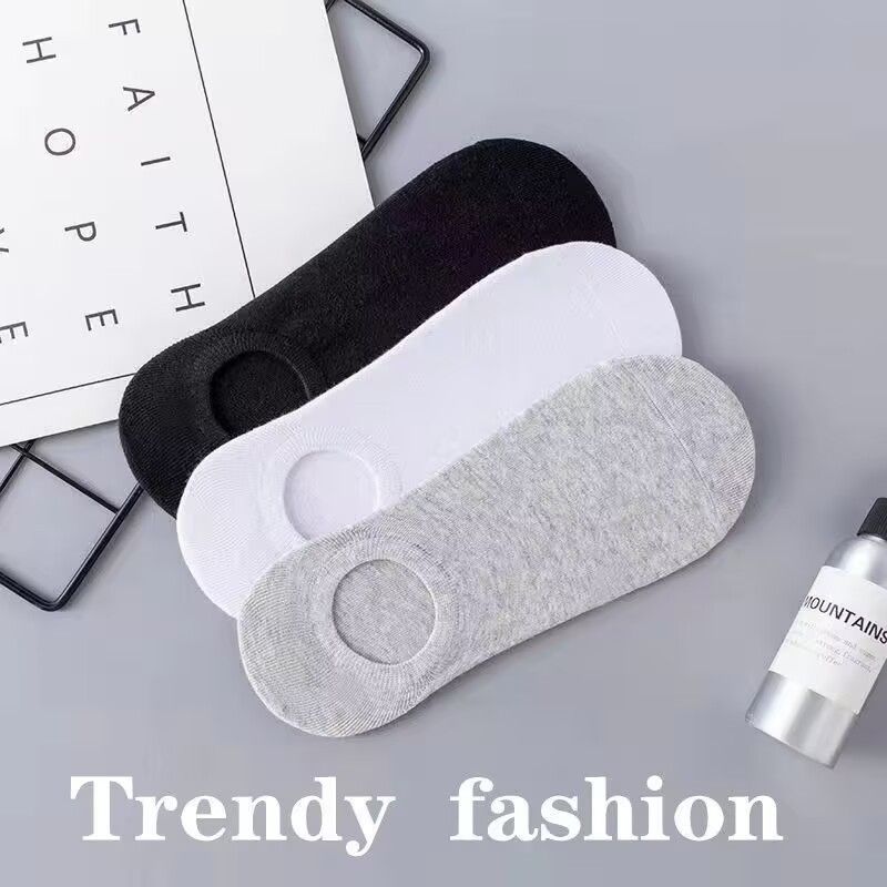 Men's And Women's Short Socks Breathable Spring Summer Odor Resistant Sweat Absorbing Japanese Style Low Cut Shallow Cut Boat Socks_desvips.com