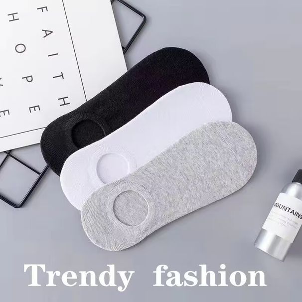 Men's And Women's Short Socks Breathable Spring Summer Odor Resistant Sweat Absorbing Japanese Style Low Cut Shallow Cut Boat Socks_desvips.com