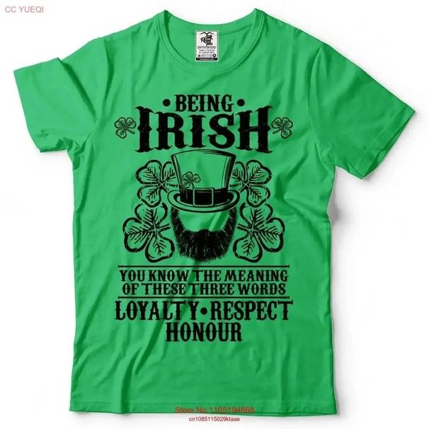 Exclusive Cross-border Supply: T-shirt, Irish Patriotic Loyalty, St. Patrick's Day, Vintage Washed, Comfortable And_desvips.com