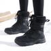 Women's Faux Fur Snow Boots - Waterproof Slip Resistant Winter Shoes_desvips.com