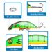 Lure Bait Simulation Hard Bait Ten Color Colorful Wave Climbing Bait 8.1cm7g Ring Bead Three Hooks Up White Stripe Bait_desvips.com