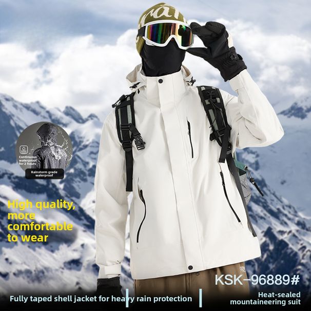 Professional 3-in-1 Jacket For Women And Men, Down Outdoor Soft Windproof Waterproof National Standard Hard Shell Coat_desvips.com