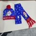 New Year Christmas Scarf Set With Lights Glowing Adult Children Universal Ball Warm Yarn Hat_desvips.com