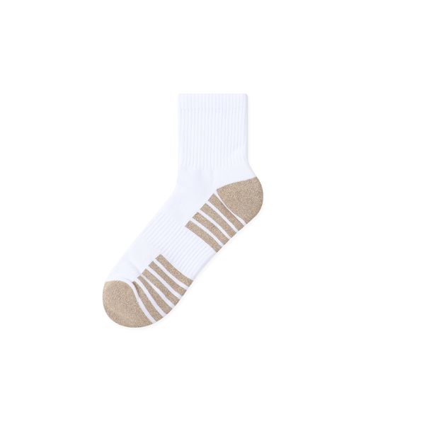 Thickened Cushion Running Socks, Anti-Slip Moisture-Wicking Breathable Sports Socks For Hiking Trekking, Mid-Calf Antimicrobial Odor Control_desvips.com