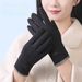 Women Autumn And Winter Outdoor Riding Cold-Proof Cotton Cashmere Fleece Driving Bicycle Thermal Gloves_desvips.com